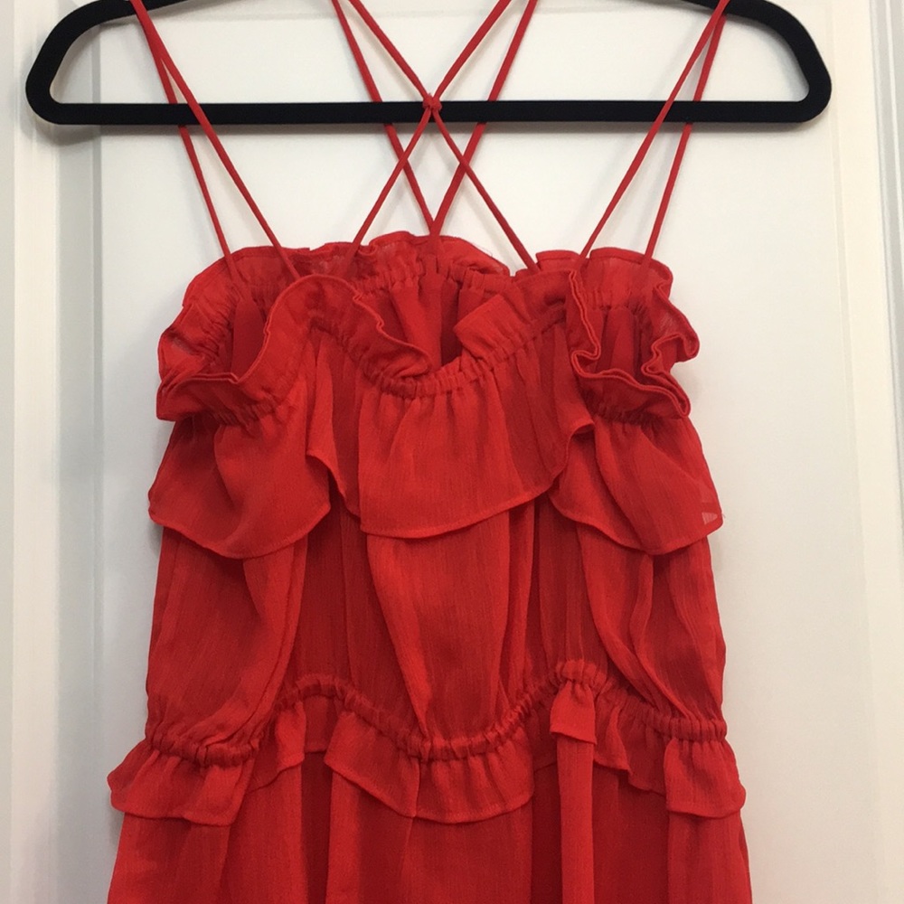H&M Red Ruffled Top - Picture 8 of 10